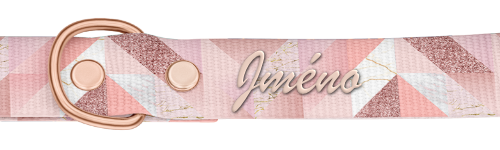 Personalizace Martingale dog collar Collection Pink Marble