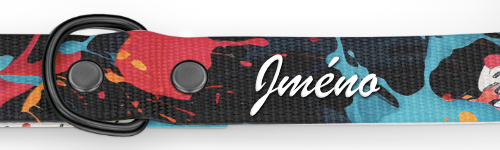 Personalizace Martingale dog collar Collection Splash