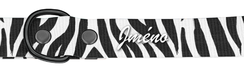 Personalizace Dog leash Basic Collection Zebra