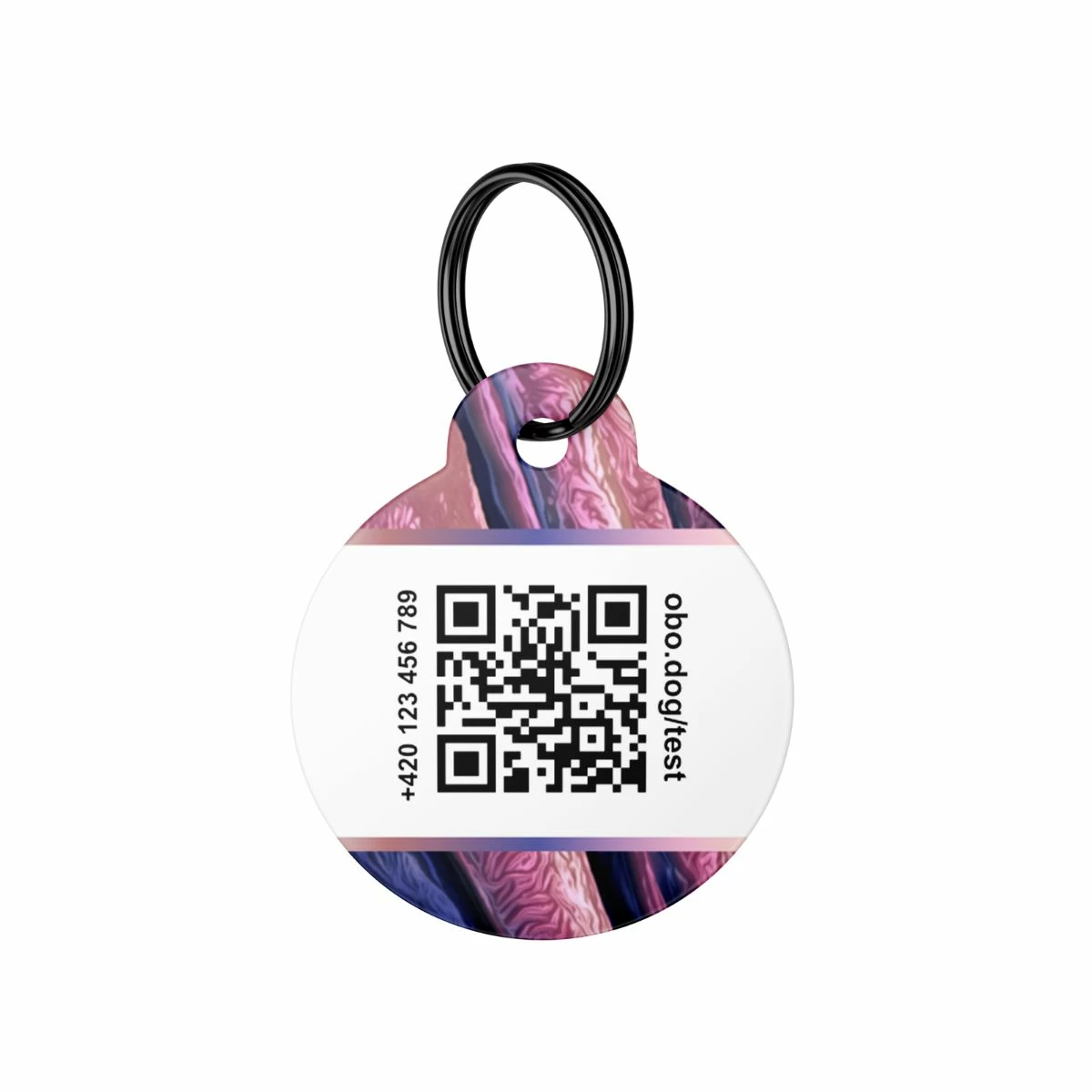 Chytrá QR známka pro psa Burgundy - Foto 2