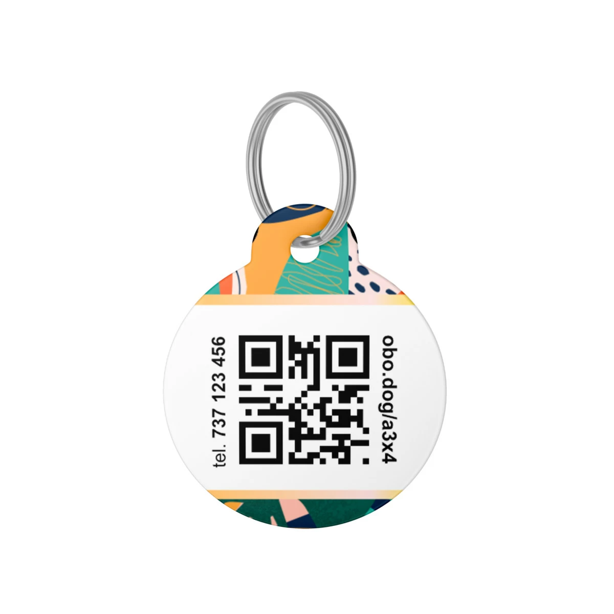 Chytrá QR známka pro psa Teal - Foto 1