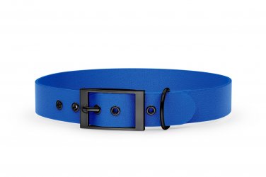 Obojek pro psa Adventure - modrý s černými komponenty