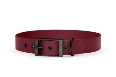 Voděodolný obojek pro psa Adventure Burgundy