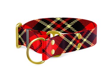 Polostahovací obojek pro psa Martingale kolekce Tartan