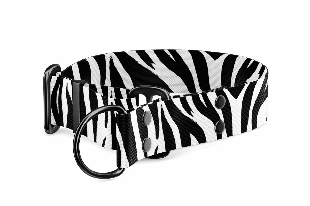 Polostahovací obojek pro psa Martingale kolekce Zebra