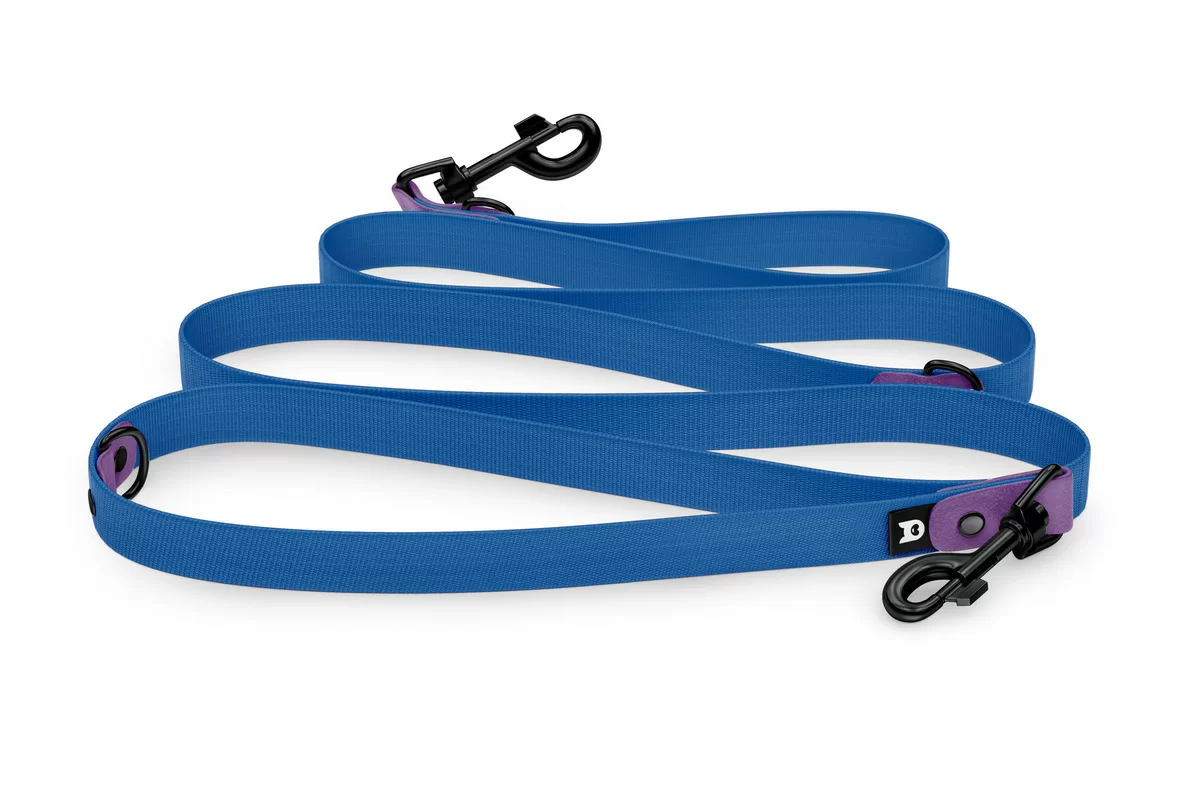 Vodítko pro psa Reduce - purpurové / modré s černými komponenty